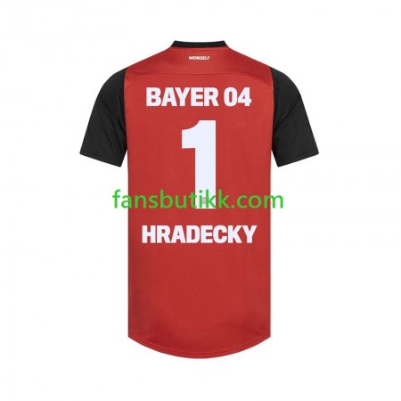 Fotballdrakt Bayer 04 Leverkusen HRADECKY 1 Hjemmetrøye 2024-2025 Kortermet